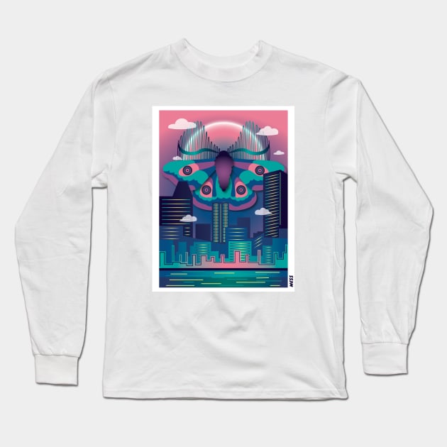 Emperor Mothra Long Sleeve T-Shirt by Mess By Design 